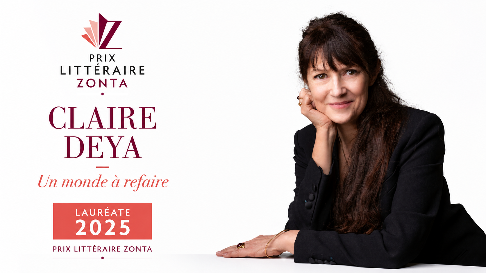 Claire Deya — Lauréate Prix Littéraire Zonta 2025